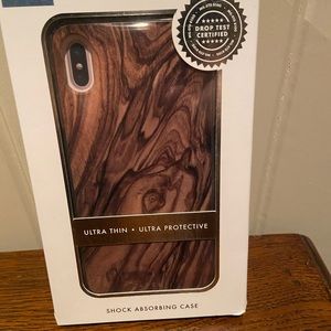 Wood grain phone case - drop-tested- iPhoneIXS MAX